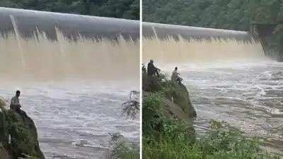 Un tucumano desafió la crecida del Río Marapa en Escaba y generó indignación