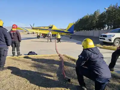 Así entrenan en San Juan a los que combaten incendios forestales con apoyo aéreo