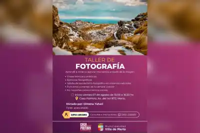 ¿Querés aprender fotografía en Merlo? Ya abrieron las inscripciones para un taller único