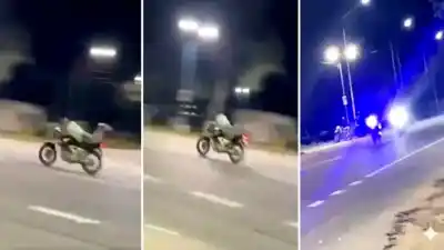 Maniobra “Superman” en la Ruta 38: motociclistas arriesgan sus vidas en Villa Quinteros