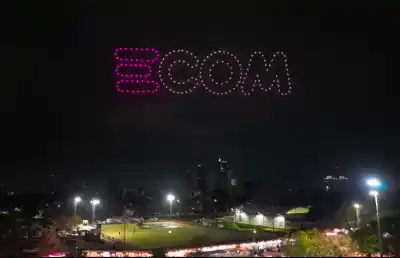 El cielo de Resistencia se llenó de 200 drones: el impactante cierre de la Bienal que dejó a todos boquiabiertos