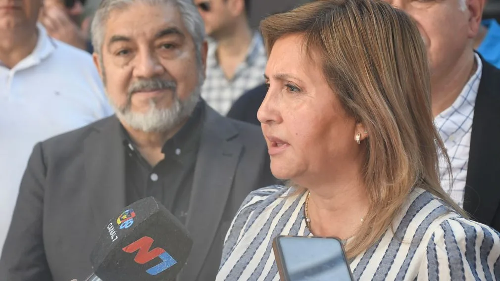 Intendente Norma Fuentes en el acto