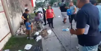 Cayó de la tribuna de Ñuñorco en el festejo de Bella Vista (VIDEO)