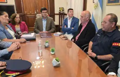 ¿Qué pidieron los Bomberos Voluntarios al ministro de Seguridad?