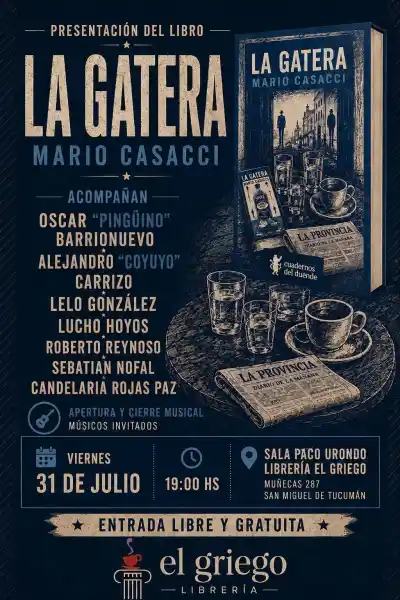 Un poeta tucumano lanza una novela que promete revolver la bohemia y la memoria de la provincia