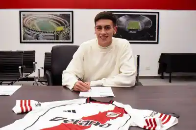 De Trenel a Núñez: el zurdo que firmó con River hasta 2027 y ya debutó en un amistoso internacional