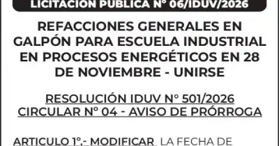 Prórroga oficial: cambian la fecha para una licitación clave en Santa Cruz