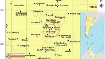 Dos sismos sacudieron a Monteros y la capital tucumana en menos de media hora