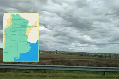Alerta amarilla en cinco departamentos de Entre Ríos: ¿cuándo llegará el temporal a Paraná?