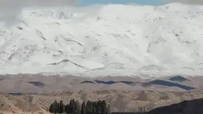 Cordillera de San Juan: alerta amarilla por nevadas y el frío no da tregua