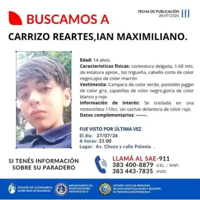 ¿Dónde está Ian? La desesperada búsqueda de un adolescente de 14 años en la Capital