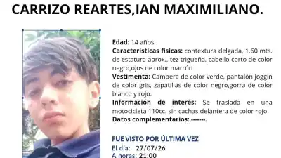 Desesperada búsqueda en Catamarca: no saben nada de Ian desde el lunes a la noche