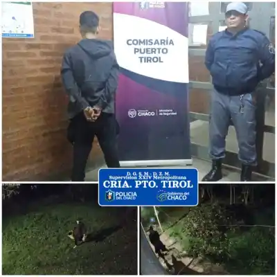 Su plan de escape falló: quiso huir por un ventiluz y la Policía lo esperaba en Puerto Tirol