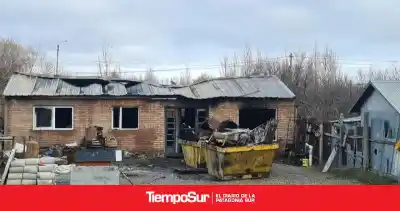 Un caloventor provocó un incendio que arrasó con una casa en Río Gallegos
