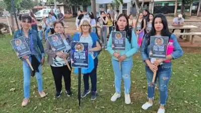 Puerto Iguazú: marcha por Roni, atropellado y abandonado; el menor acusado ya está detenido