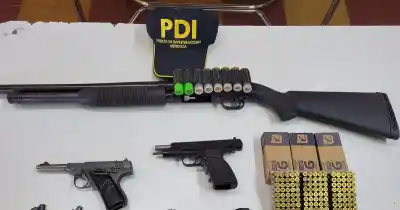 Investigado por violencia de género: el arsenal que escondía en su casa