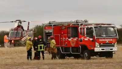 Tragedia en Valle Fértil: el helicóptero que cayó mientras combatía incendios deja 7 víctimas fatales