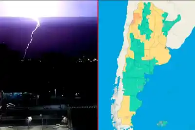 Viernes de alerta: el SMN confirmó qué zonas de Entre Ríos sufrirán tormentas y granizo
