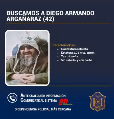 La última vez que lo vieron fue el Día del Amigo: buscan desesperadamente a un hombre en Cafayate