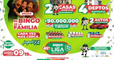 Un cartón de $20.000 y la chance de ganar una casa: el Bingo de la Liga Salteña vuelve con premios récord