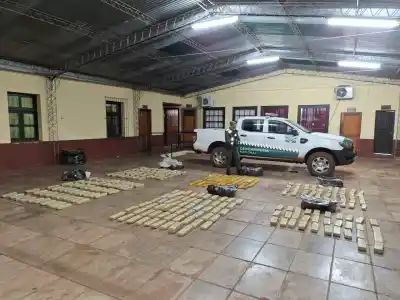 Huyeron al ver a la Gendarmería y dejaron un cargamento que hizo temblar a la selva misionera