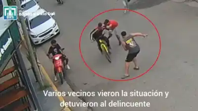 Vecinos de Banda del Río Salí detienen a ladrón tras arrebato captado por cámaras