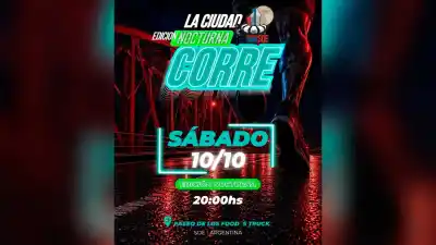 Correr bajo las luces de la ciudad: llega la edición nocturna de La Ciudad Corre