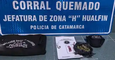 Un control de rutina terminó con droga, una moto y dos celulares incautados en Belén