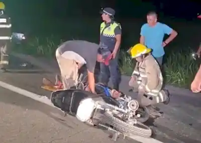 Impacto en la ex ruta 38: Dos jóvenes heridos tras un choque que desató un operativo de emergencia
