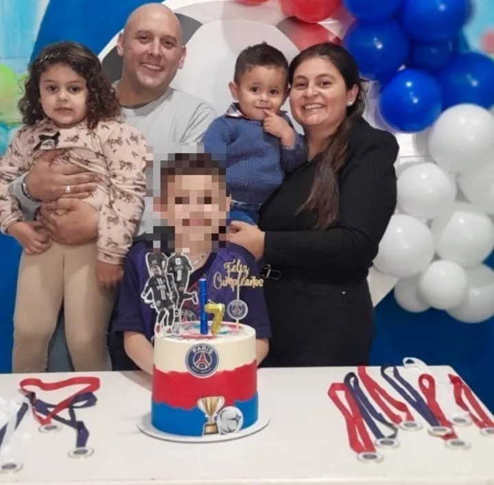 El festejo del último cumpleaños del nene de 7 años.
