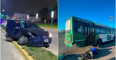 Choque en 44 y 31: un conductor quedó inconsciente y pelea por su vida