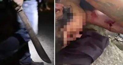 Alberdi: una mujer irrumpió con un cuchillo en una casa donde había niños y terminó inconsciente en la calle