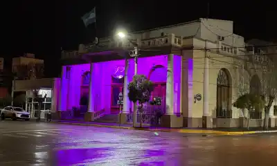 Trelew se tiñe de lila: el gesto que promueve la lactancia materna