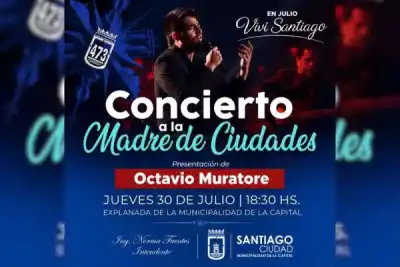 Llega un show gratuito a la explanada municipal: ¿quién se presenta?