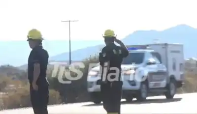 El emotivo adiós en la Ruta 40: bomberos y policías saludaron al convoy de las víctimas de Valle Fértil