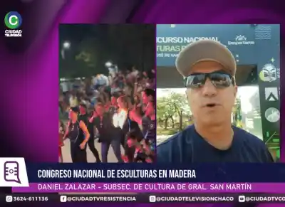 17 escultores compiten en General San Martín: ¿qué obras están surgiendo de la madera?