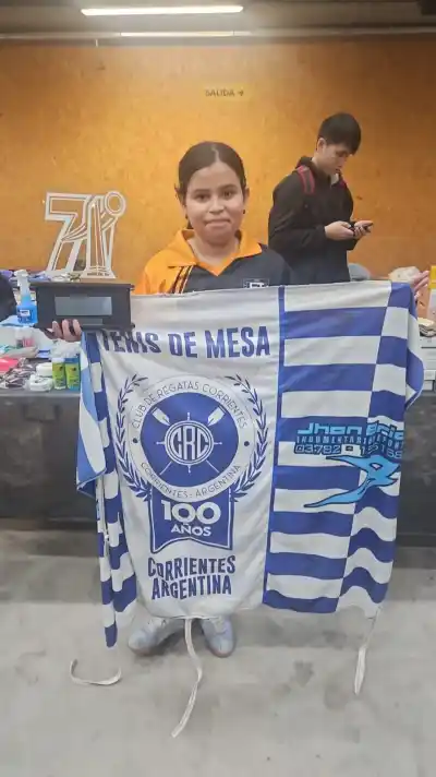 Orgullo correntino: Anita Romero se consagró subcampeona nacional de tenis de mesa