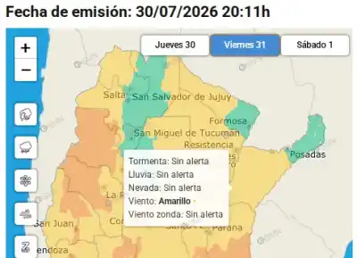Alerta amarilla en Corrientes: ráfagas de hasta 60 km/h y recomendaciones clave