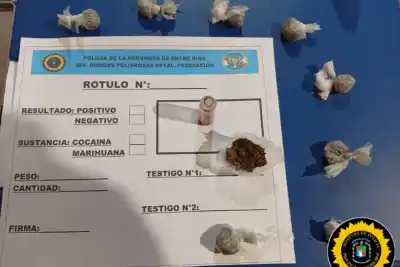 Allanamientos en Concordia: tres detenidos y un importante secuestro de drogas