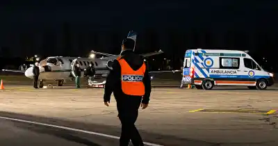 Tras 28 días en terapia, una turista uruguaya fue trasladada en avión sanitario desde Malargüe
