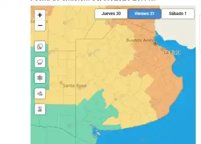 El SMN elevó a naranja el alerta por tormentas en Buenos Aires: qué zonas están en riesgo