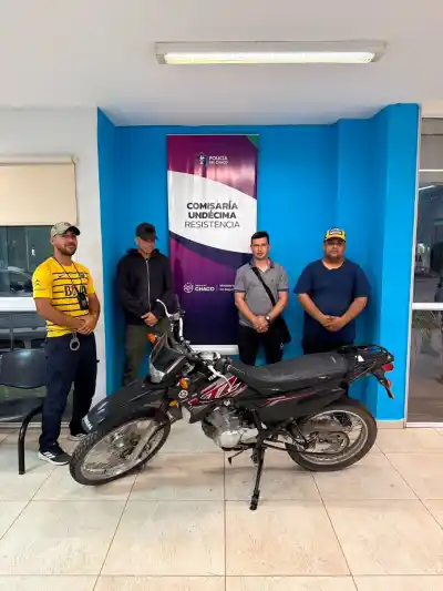 El robo que las cámaras no dejaron pasar: recuperaron la moto en un barrio chaqueño