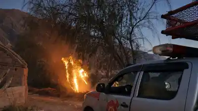 Incendio en Maimará: el fuego arrasó árboles centenarios y expuso un peligro latente