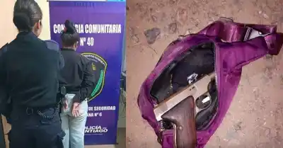 Amenazó a su pareja con una pistola y terminó detenida en Las Tinajas