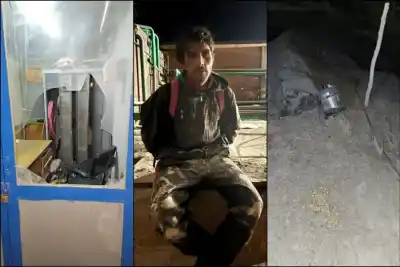 Un cuchillo y un dato clave: lo que encontraron al atrapar a uno de los ladrones en el predio de Loma Negra