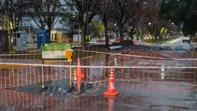 Obras en calle Alem: el corte de tránsito se extiende y ya tiene nueva fecha de finalización