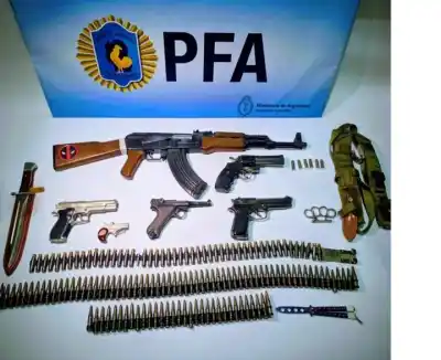 Operativo en Villa Crespo: el arsenal oculto del militante que amenazaba a Bullrich y Milei