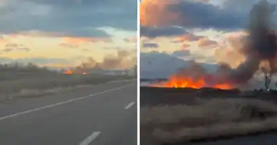 El Zonda arrasó el Valle de Uco: bomberos luchan contra las llamas en dos departamentos