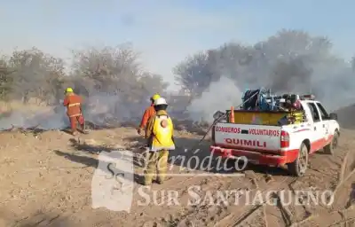 Jornada de terror en Quimilí: tres incendios en horas y un operativo que duró más de seis