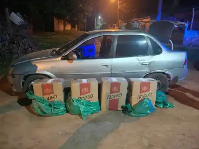 Ocultos en un auto: hallaron 200 brezas de cigarrillos ilegales en Las Palmas